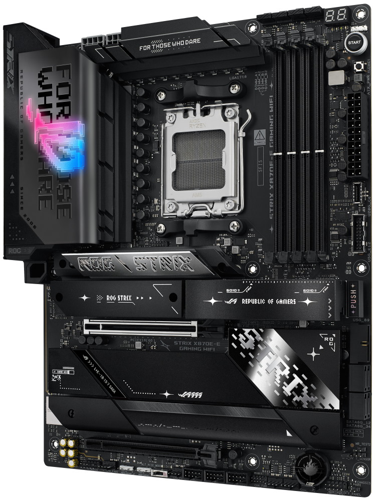 OPRAVENÉ - ASUS ROG STRIX X870E-E GAMING WIFI / X870E / AM5 / 4x DDR5 / HDMI / M.2 / USB4 / WIFI / ATX